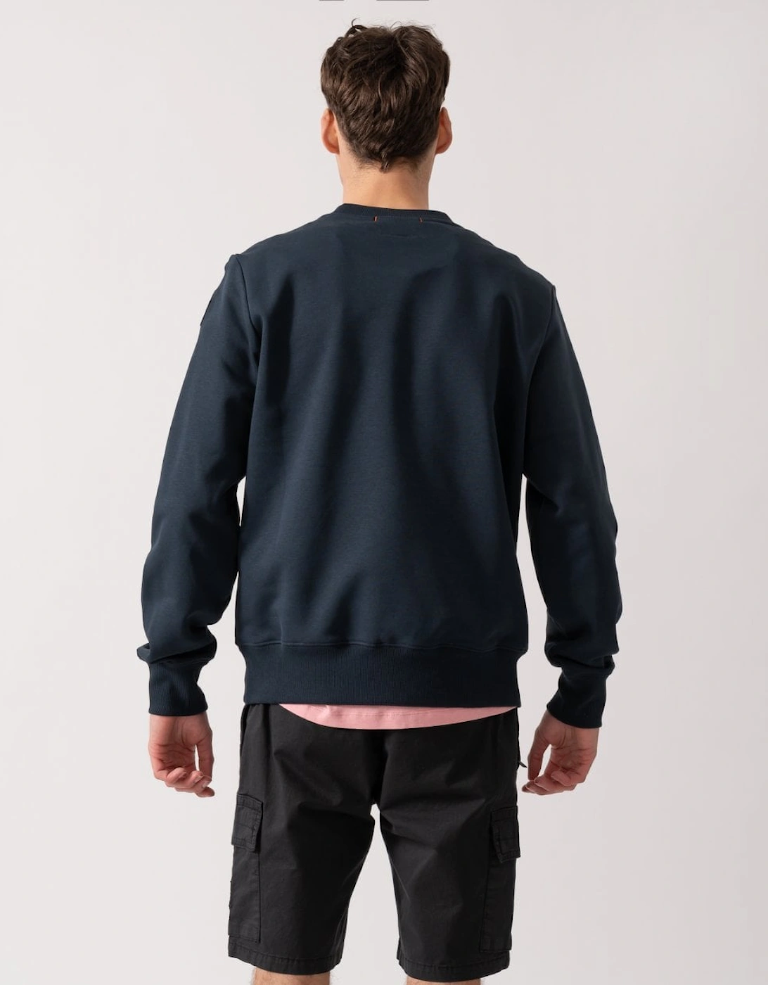 K2 Mens Crew Neck Sweatshirt with Logo Patch