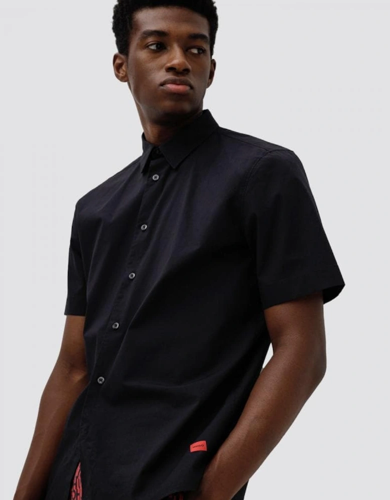 HUGO Ebor Relaxed Fit Mens Stretch Cotton Shirt