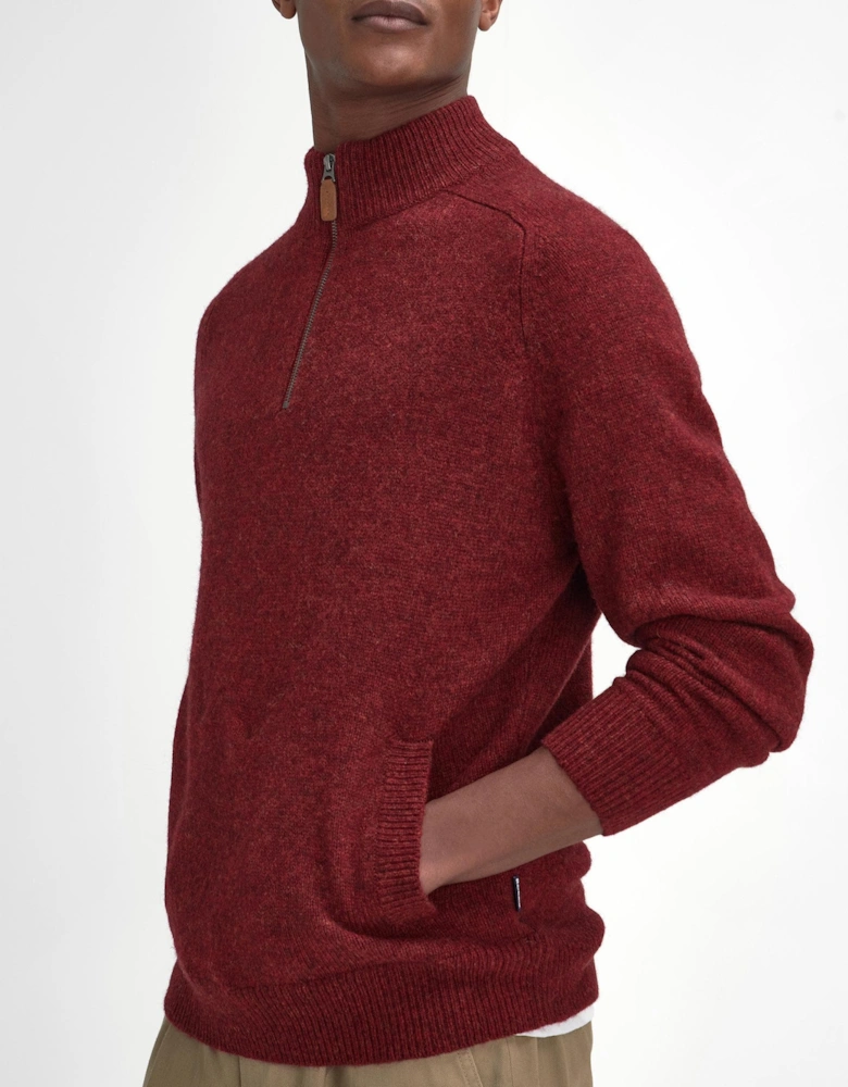 Talder Mens Half Zip Knitted Jumper