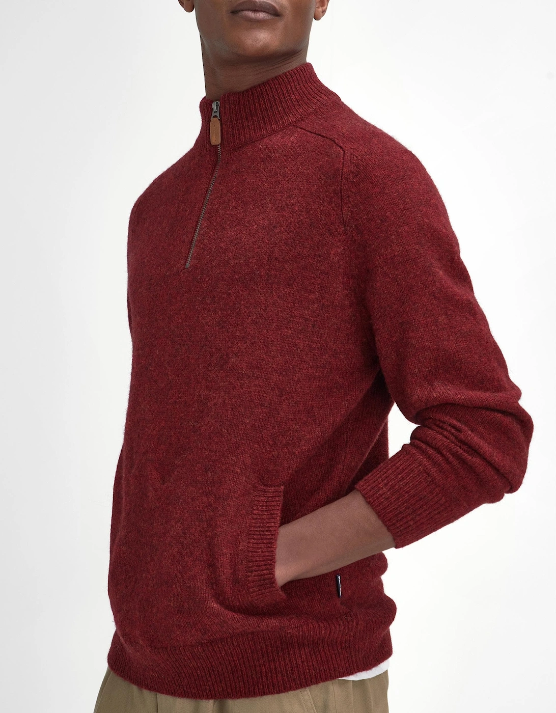 Talder Mens Half Zip Knitted Jumper
