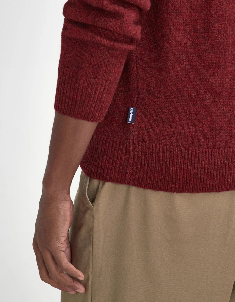 Talder Mens Half Zip Knitted Jumper