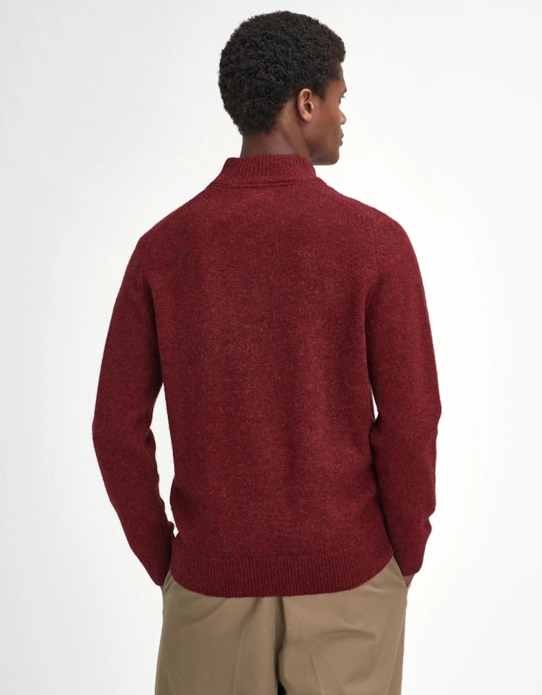 Talder Mens Half Zip Knitted Jumper
