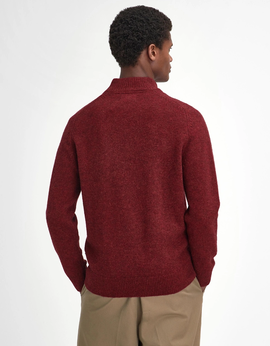 Talder Mens Half Zip Knitted Jumper