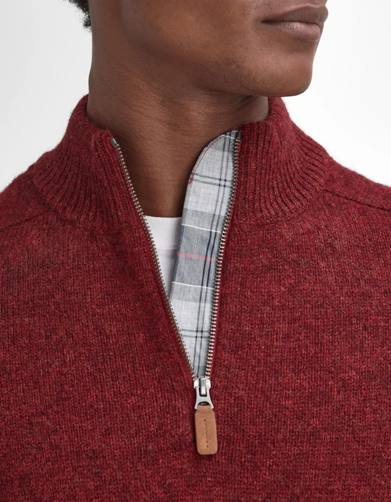 Talder Mens Half Zip Knitted Jumper