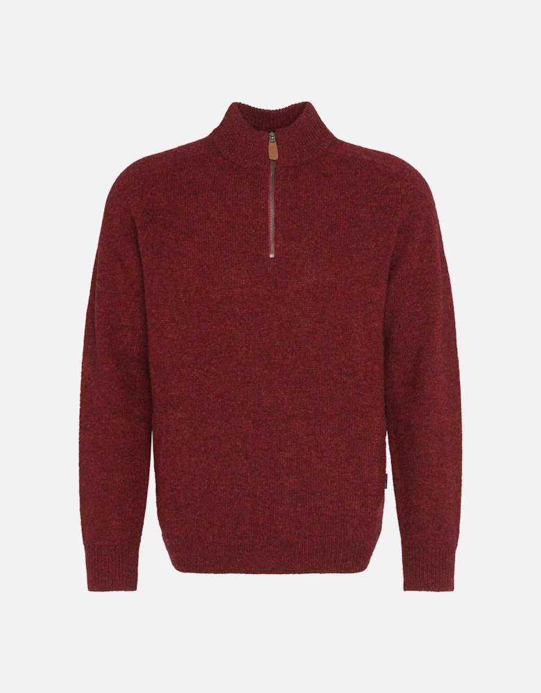 Talder Mens Half Zip Knitted Jumper