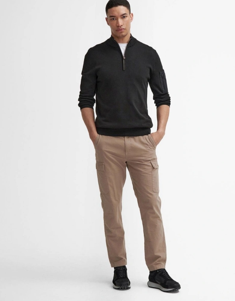 Blades Mens Cotton Half Zip Jumper