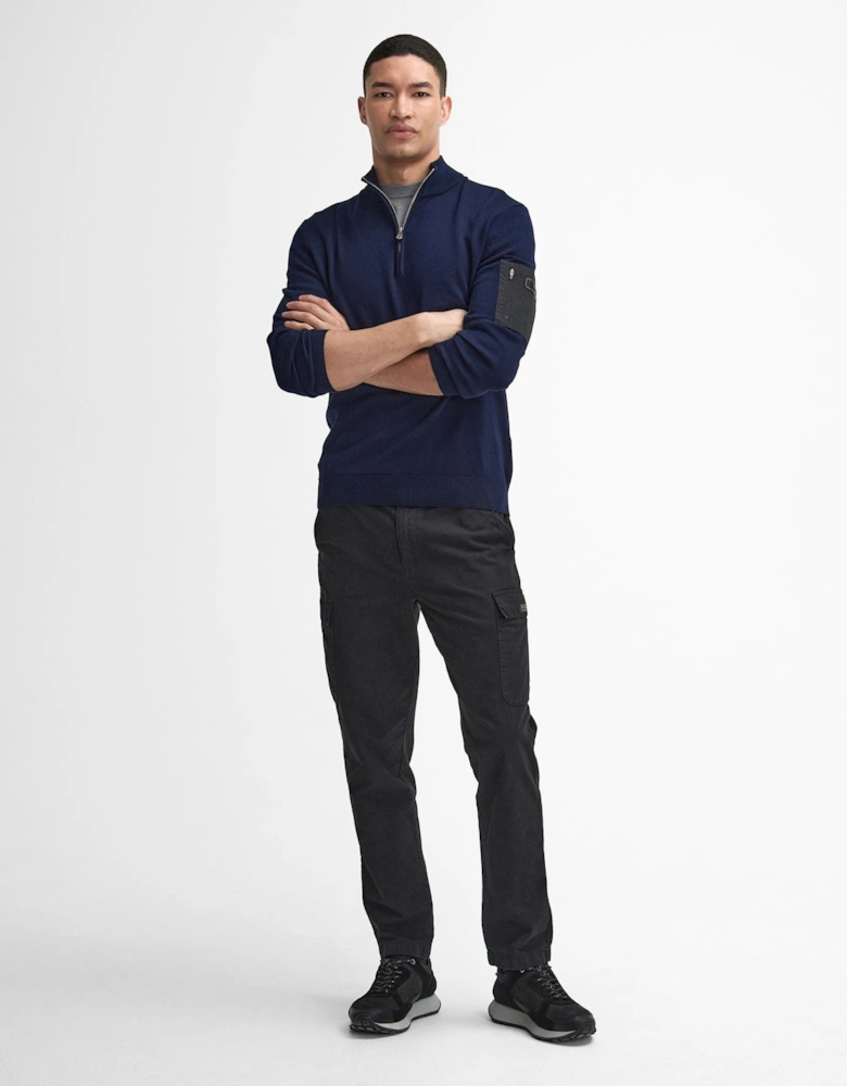 Blades Mens Cotton Half Zip Jumper