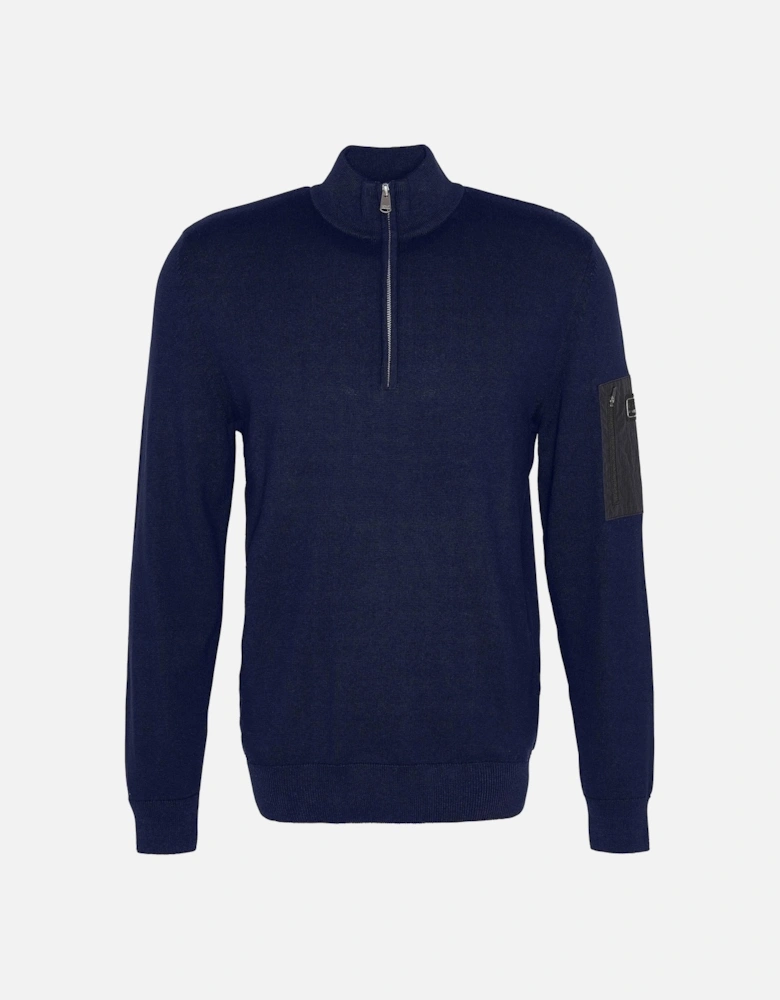 Blades Mens Cotton Half Zip Jumper