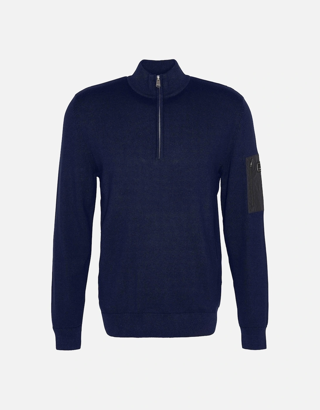 Blades Mens Cotton Half Zip Jumper