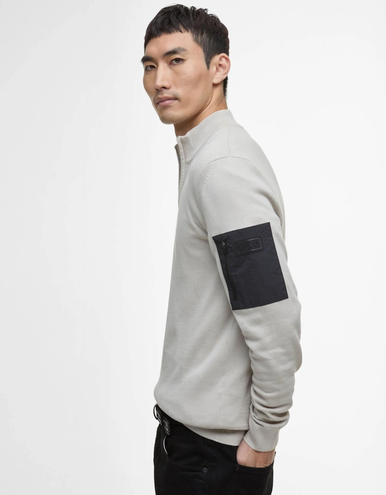 Blades Mens Cotton Half Zip Jumper