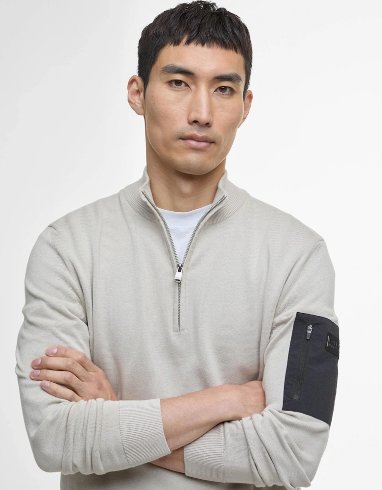 Blades Mens Cotton Half Zip Jumper