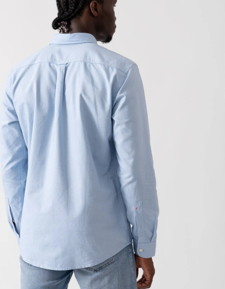 BOSS Orange Rickert Mens Long Sleeve Shirt - Open Blue 460