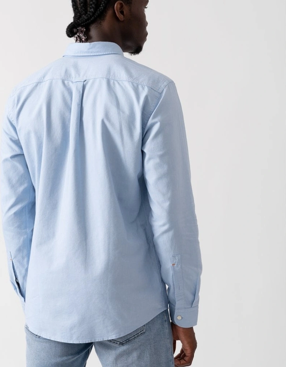 BOSS Orange Rickert Mens Long Sleeve Shirt - Open Blue 460