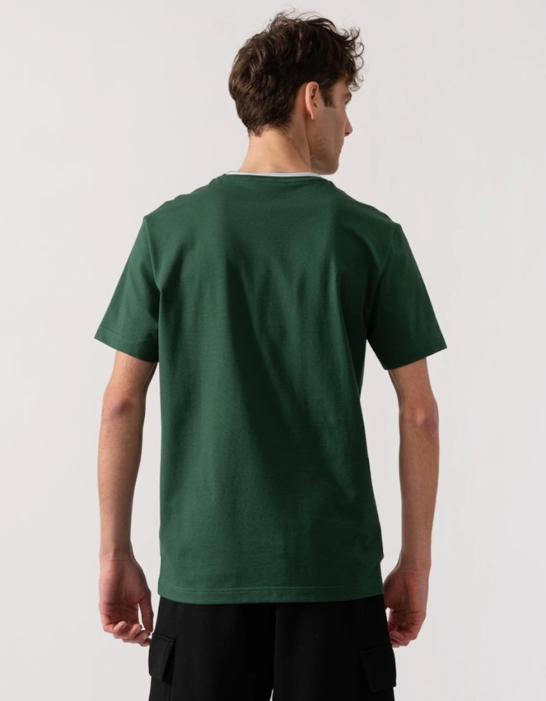Contrast Collar Mens T - Shirt