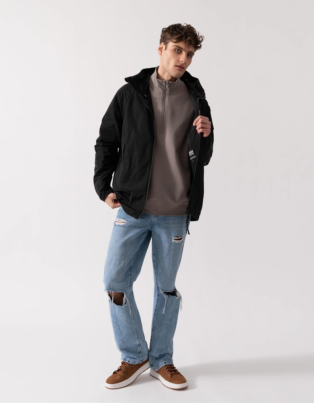 Porter Mens Showerproof Jacket - Black