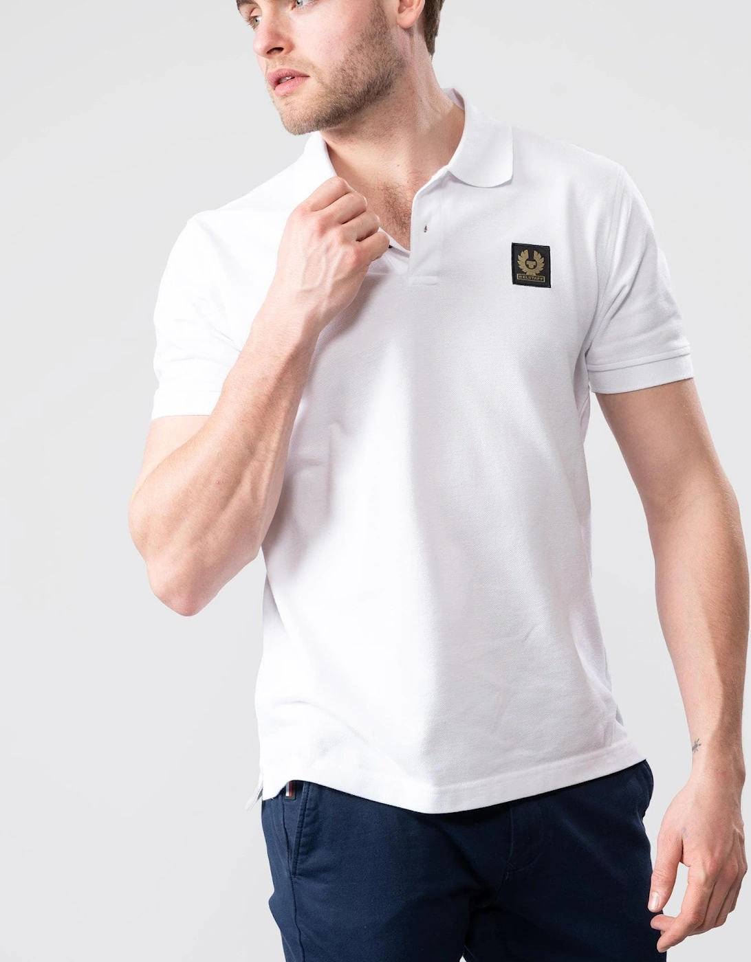 Short Sleeved Mens Polo
