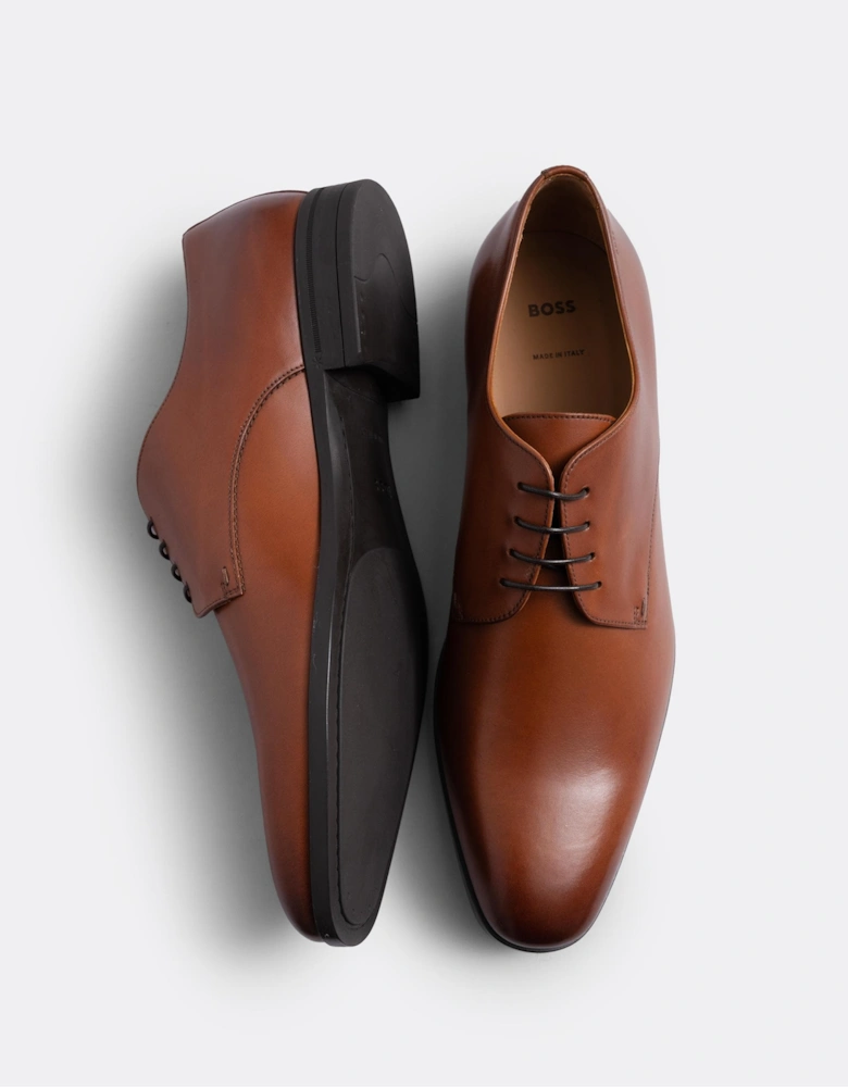 BOSS Orange Kensington Mens Leather Derby Shoes With Rubber Sole