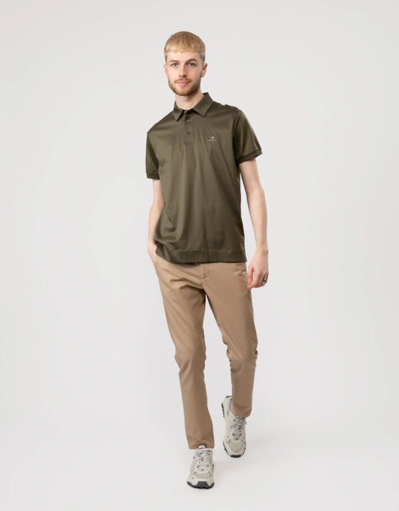 Mens Mercerized Jersey Short Sleeve Rugger