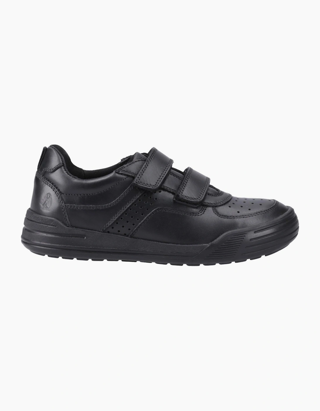Hush Puppies Boys Black  Sully Senior School Shoes - Size 8/F (Standard) Kids