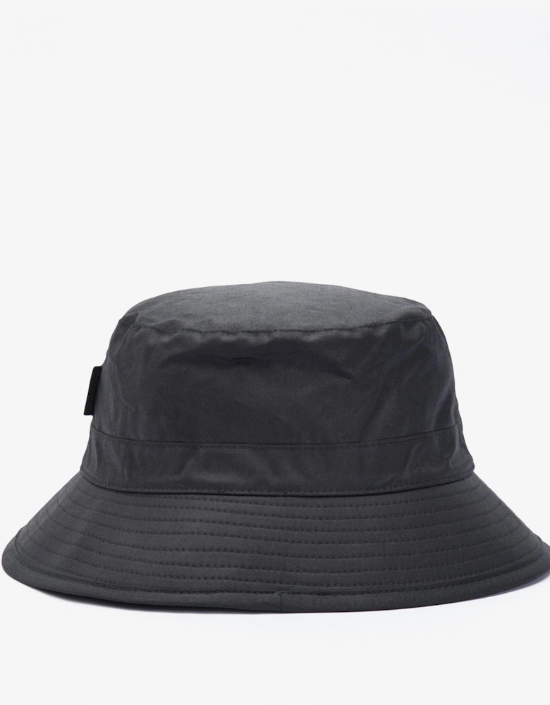 Mens Wax Bucket Hat - Black