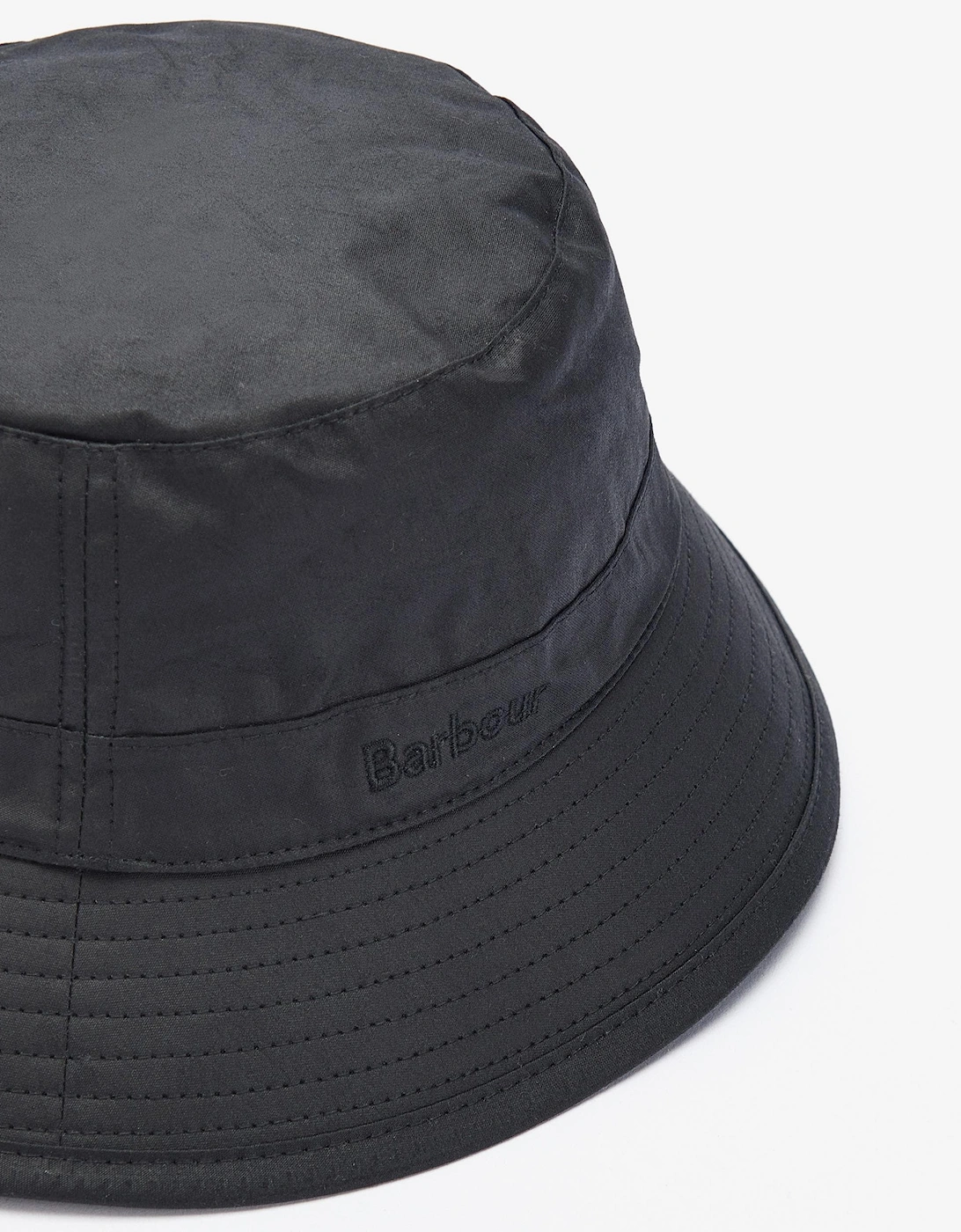 Mens Wax Bucket Hat - Black