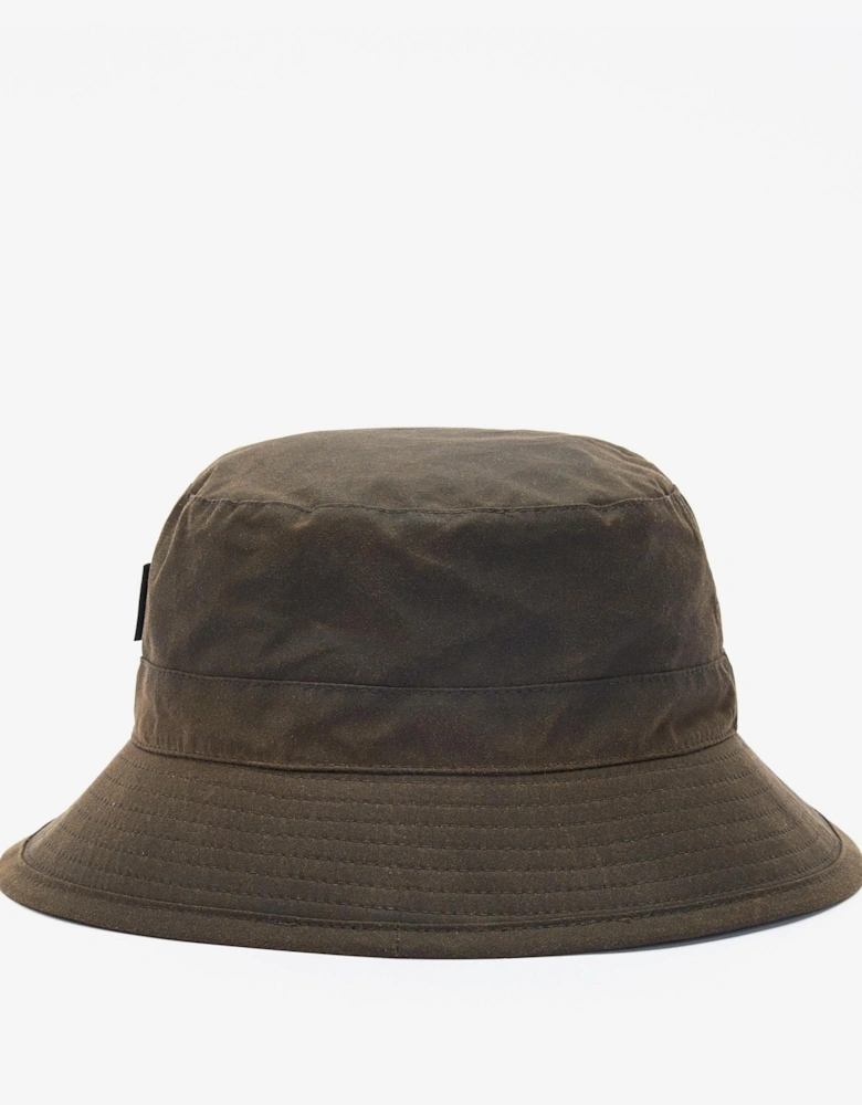 Mens Wax Bucket Hat - Olive