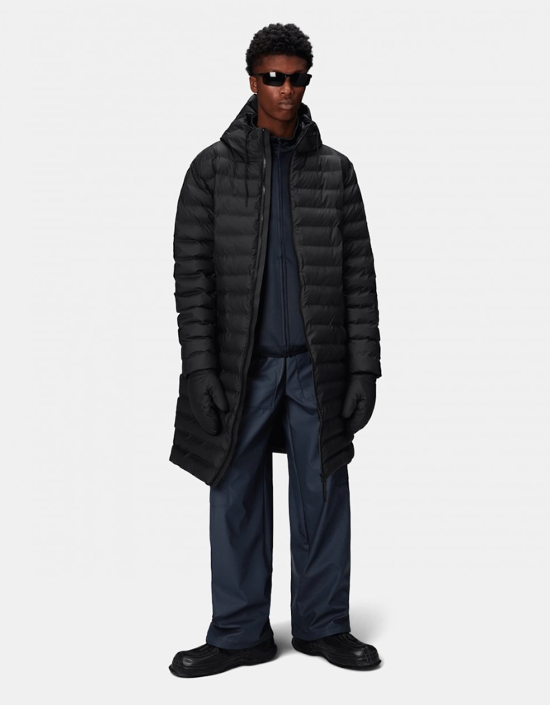 Lohja Longer Puffer Jacket - 01 Black