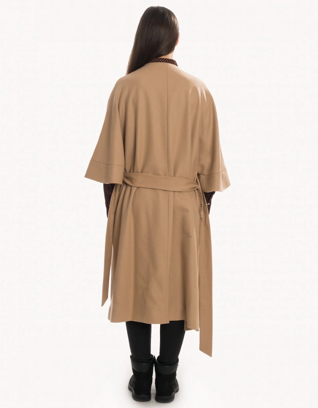 Wool Cashmere Womens Wrap Coat