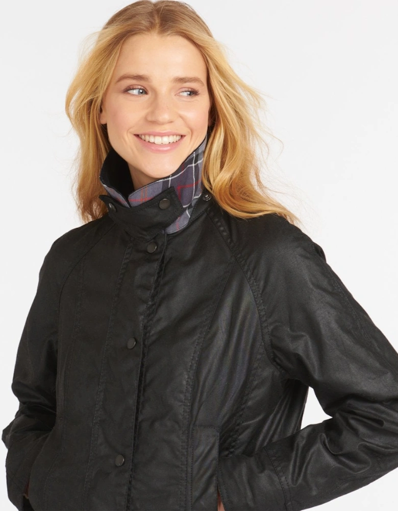 Beadnell Womens Wax Jacket - Black
