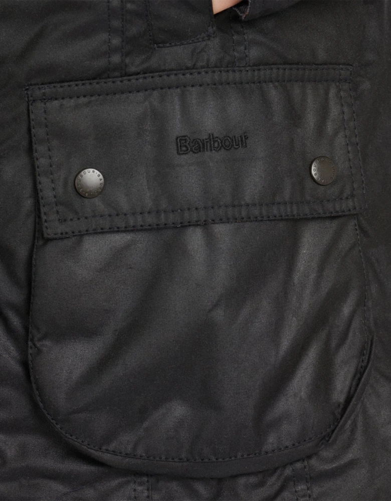 Beadnell Womens Wax Jacket - Black