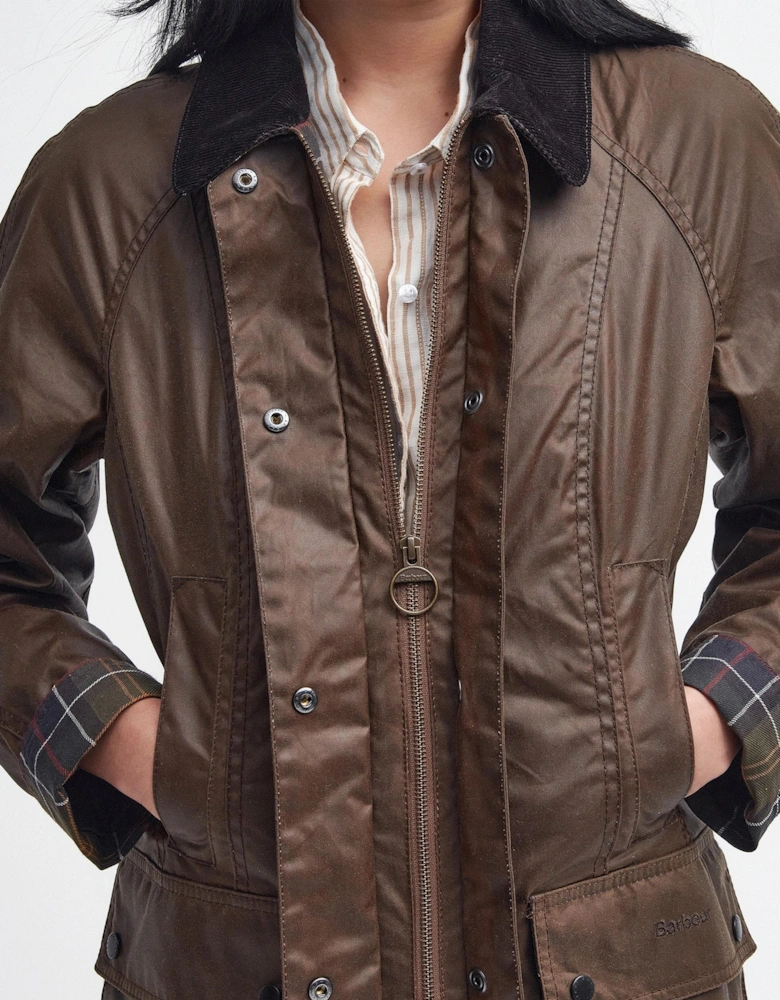 Beadnell Womens Wax Jacket - Bark