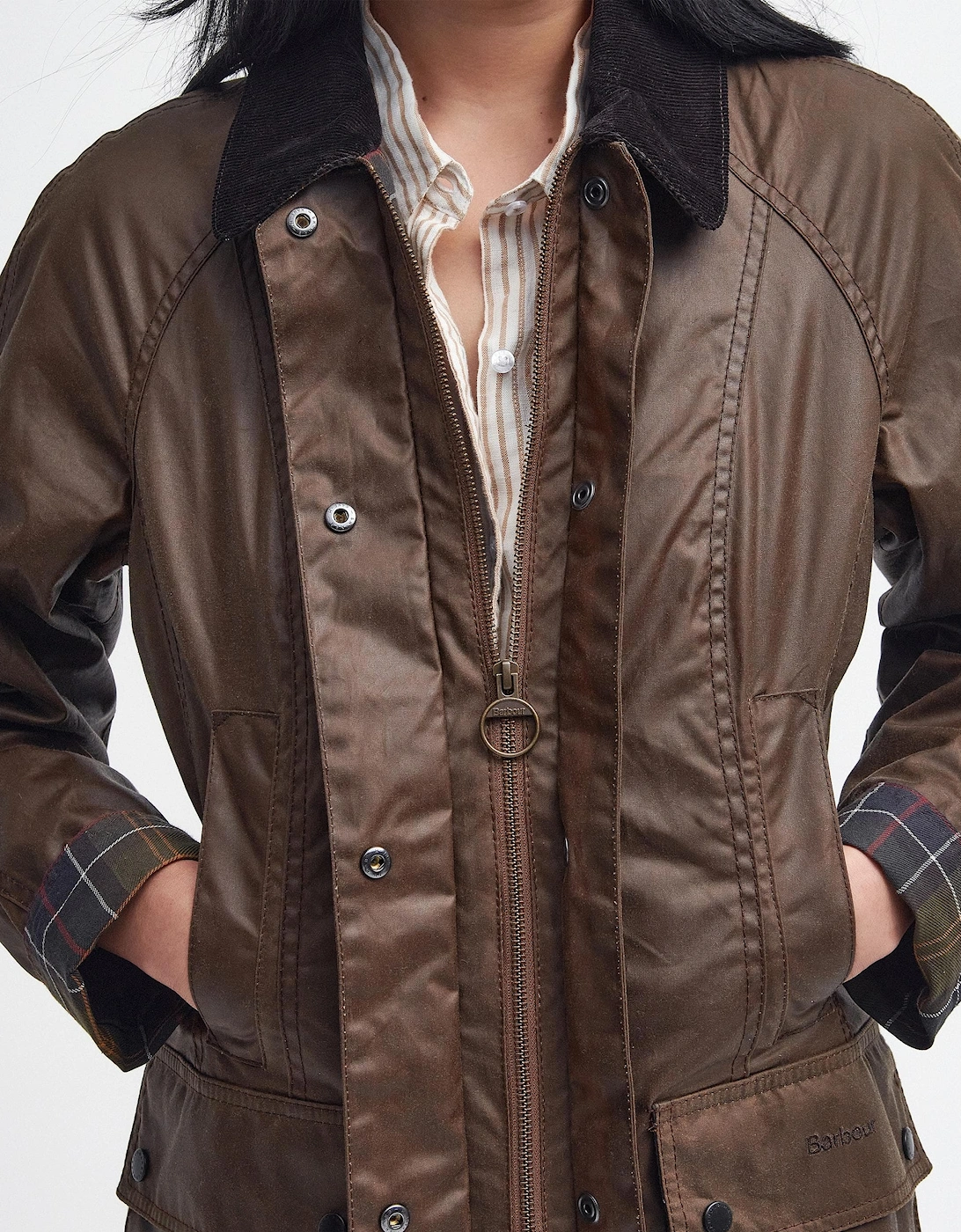 Beadnell Womens Wax Jacket - Bark