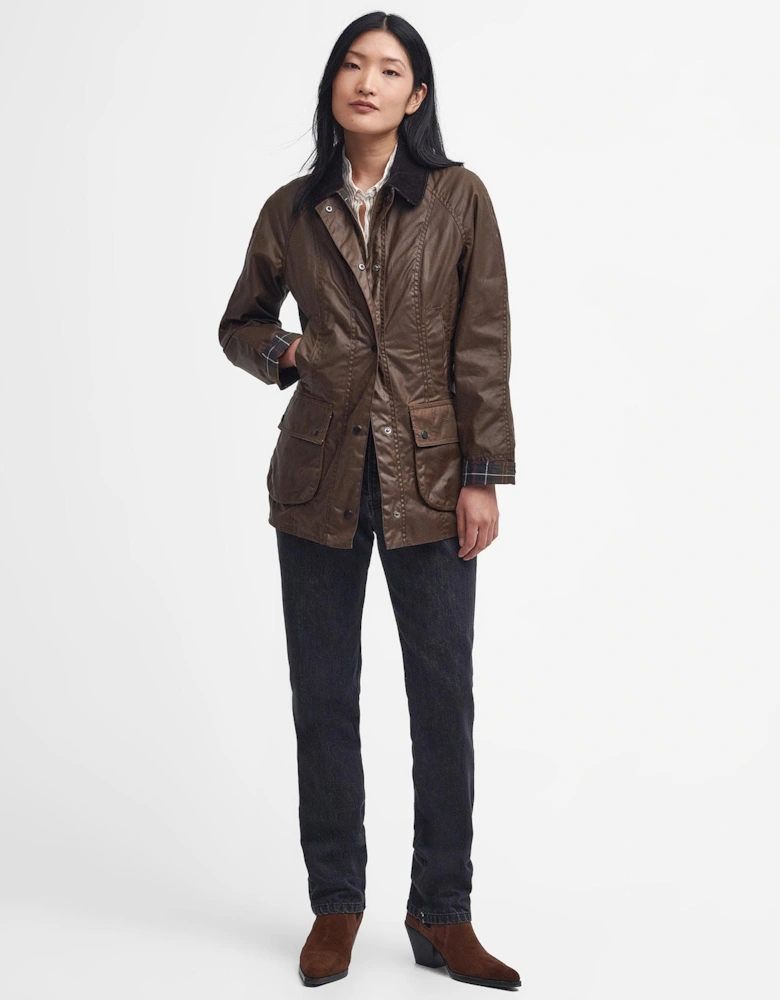 Beadnell Womens Wax Jacket - Bark