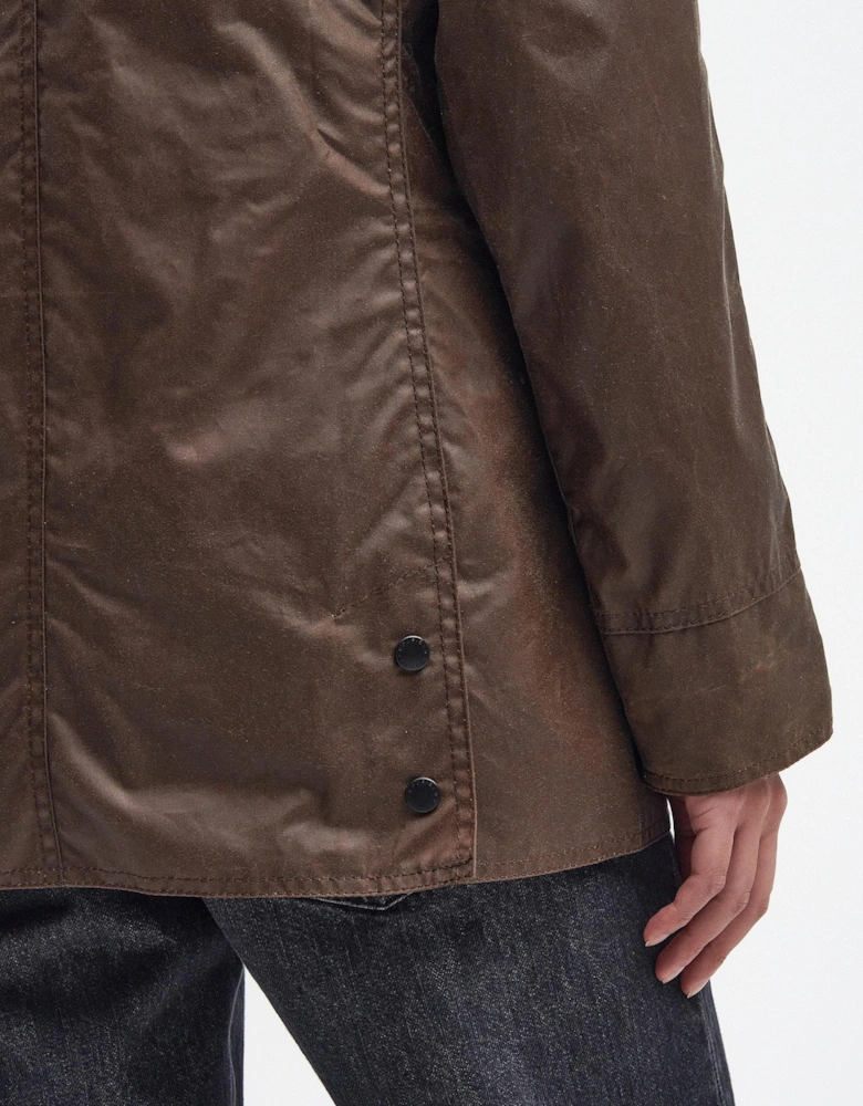 Beadnell Womens Wax Jacket - Bark