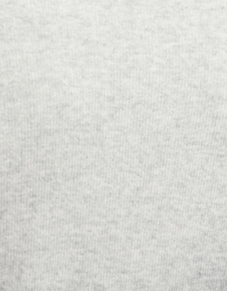 Essential Lambswool Mens Half-Zip Jumper - Light Grey Marl