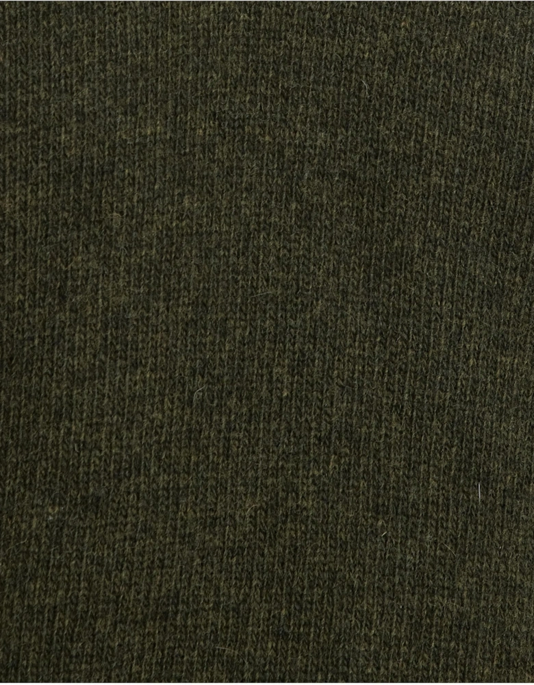 Essential Lambswool Mens Half-Zip Jumper - Seaweed