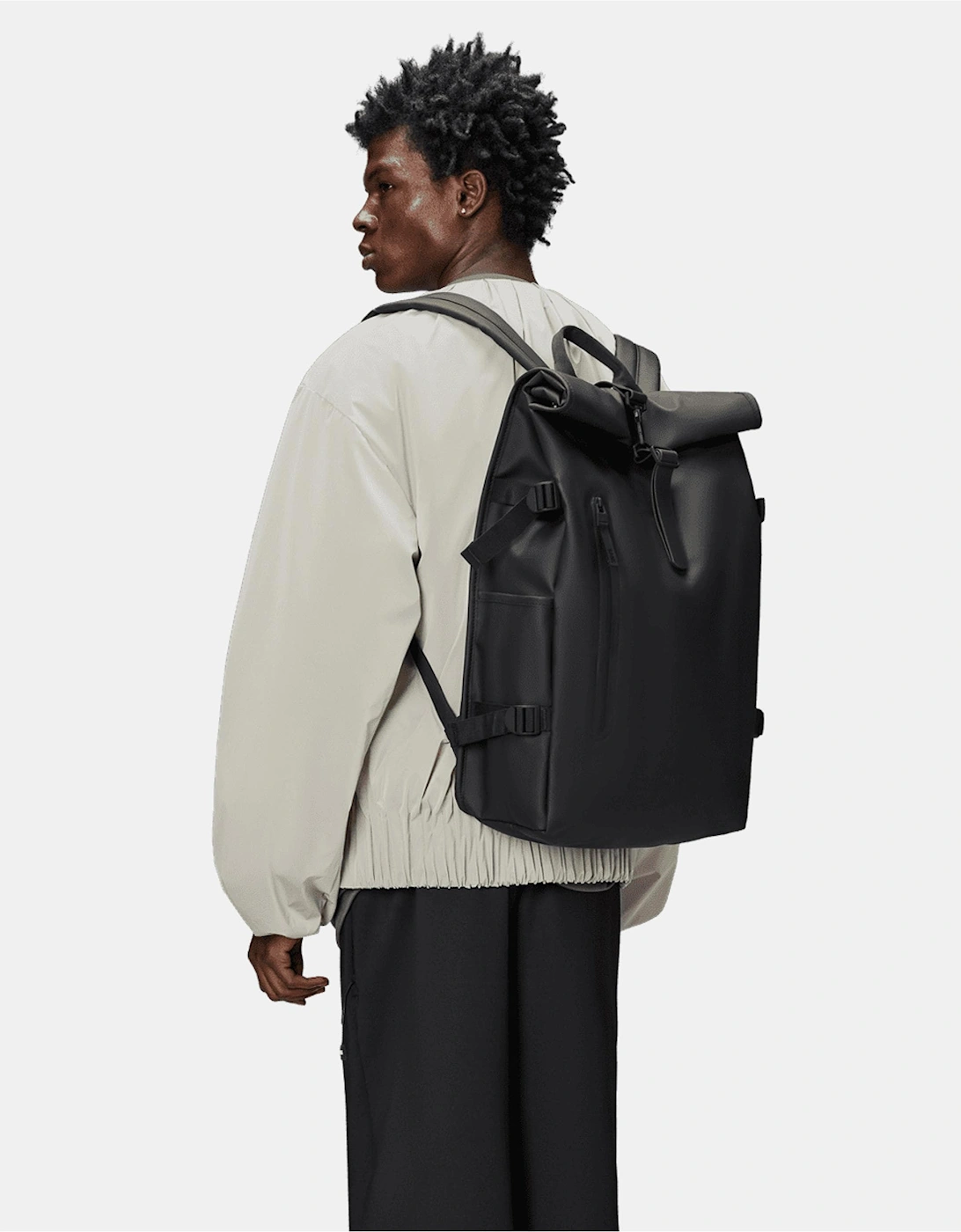 Rolltop Rucksack Large - 01 Black