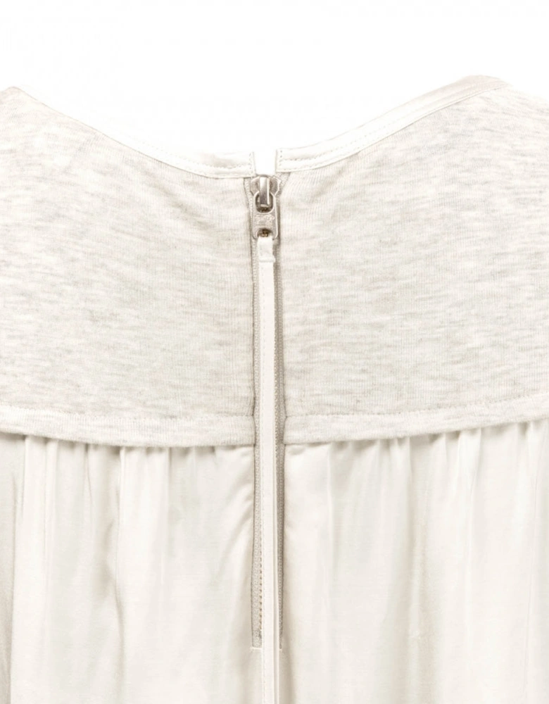 S/S Zip Closure Womens Top