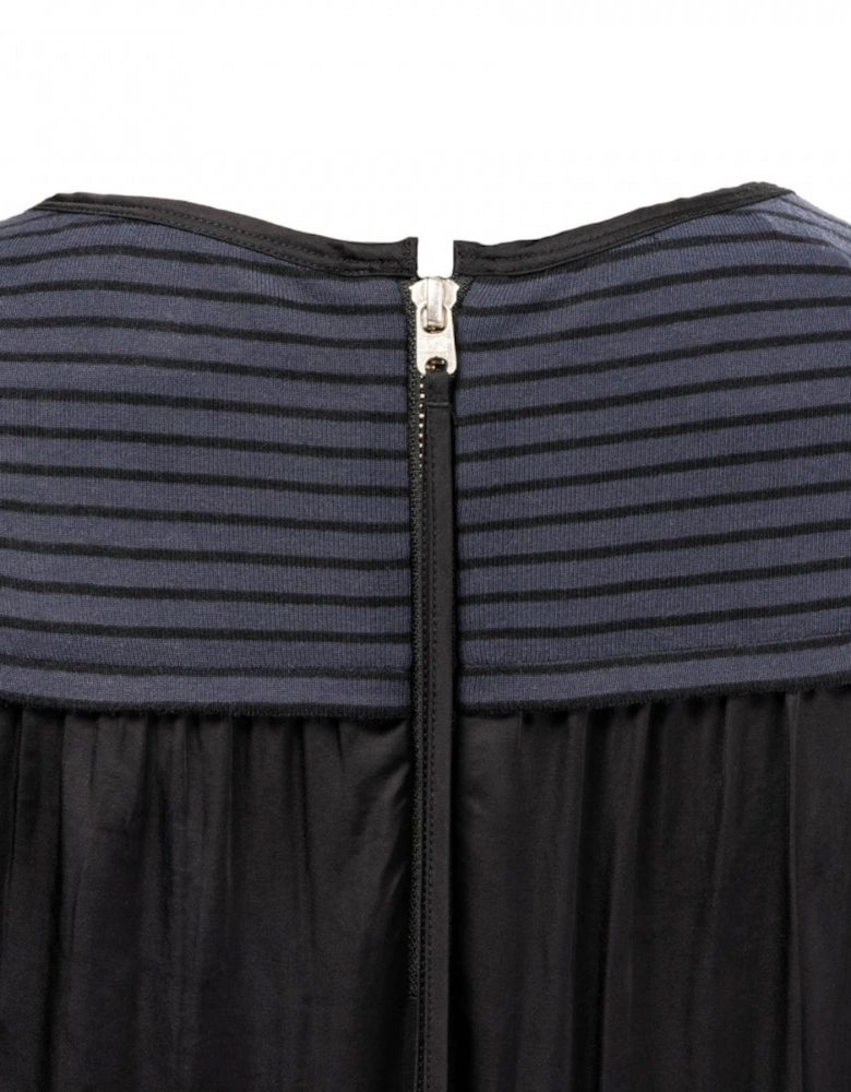 S/S Zip Closure Womens Top
