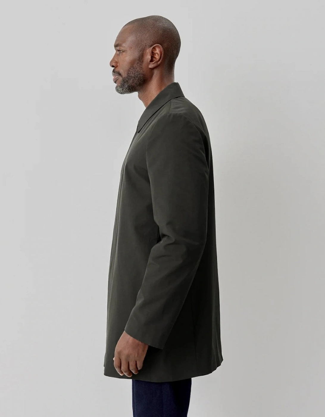 Huntingfield Mens Showerproof Cotton Mac - Khaki