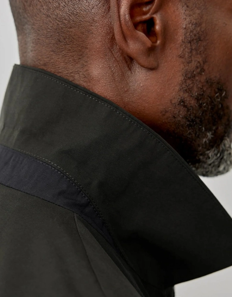 Huntingfield Mens Showerproof Cotton Mac - Khaki