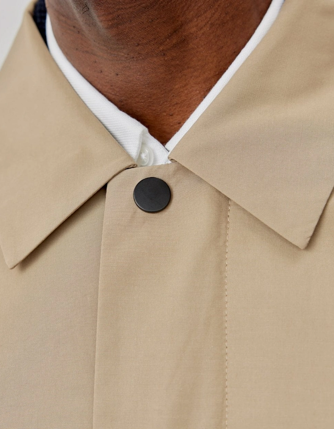 Huntingfield Mens Showerproof Cotton Mac - Stone