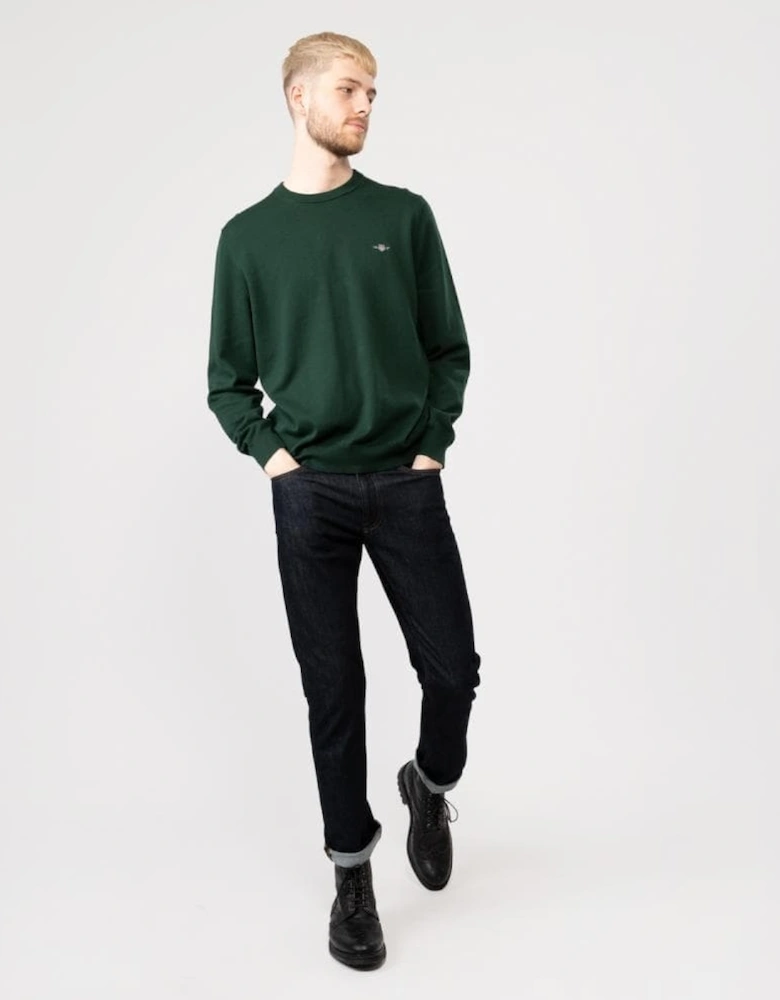 Mens Classic Cotton Crew Neck Jumper