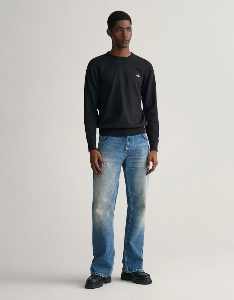 Mens Classic Cotton Crew Neck Jumper