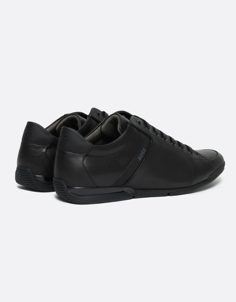BOSS Orange Saturn Mens Low Profile Leather Trainers With Odour-Control Lining NOS