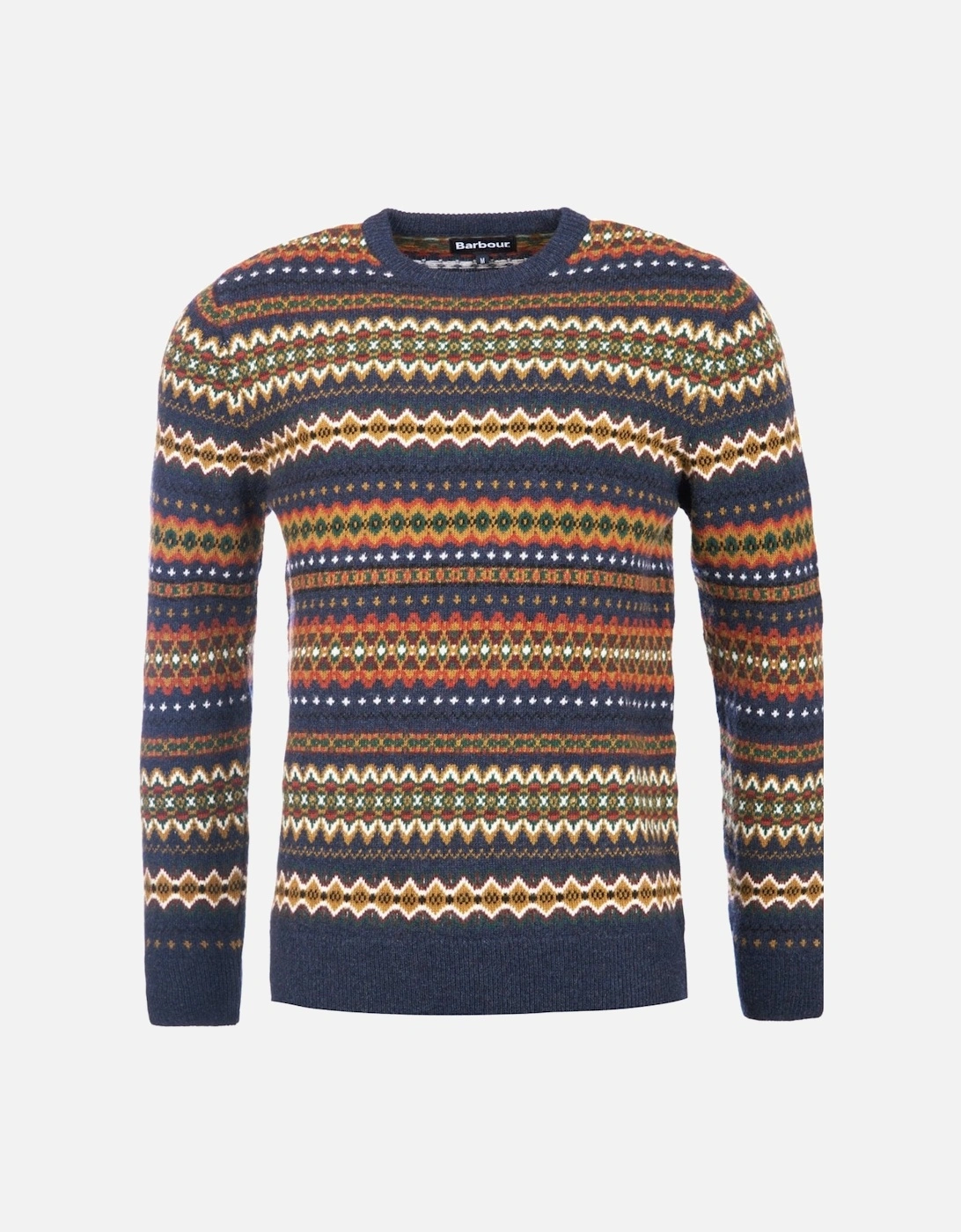 Case Fairisle Mens Jumper - Navy Marl