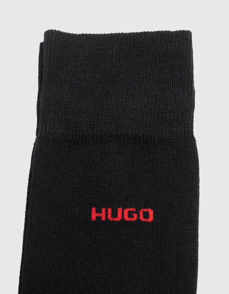 HUGO 2 Pack RS Uni Colour Mens Socks NOS