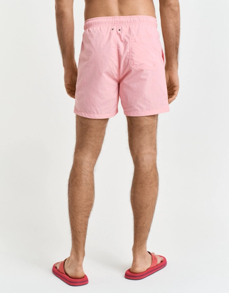 Mens Swim Shorts with Embroidered Shield Logo