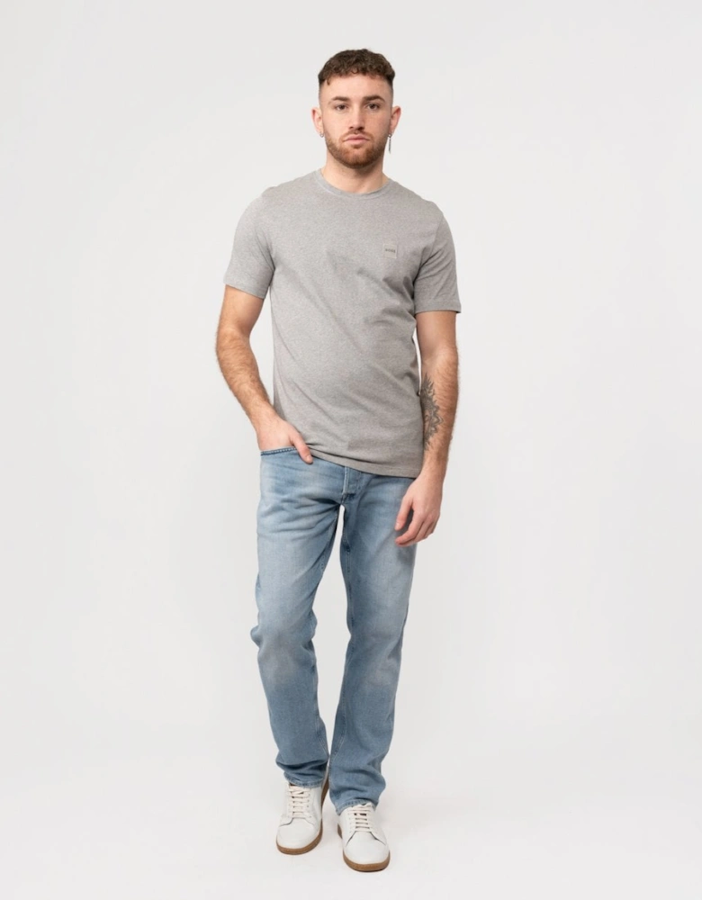 BOSS Orange Tales Mens Cotton-Jersey T-shirt With Logo Patch