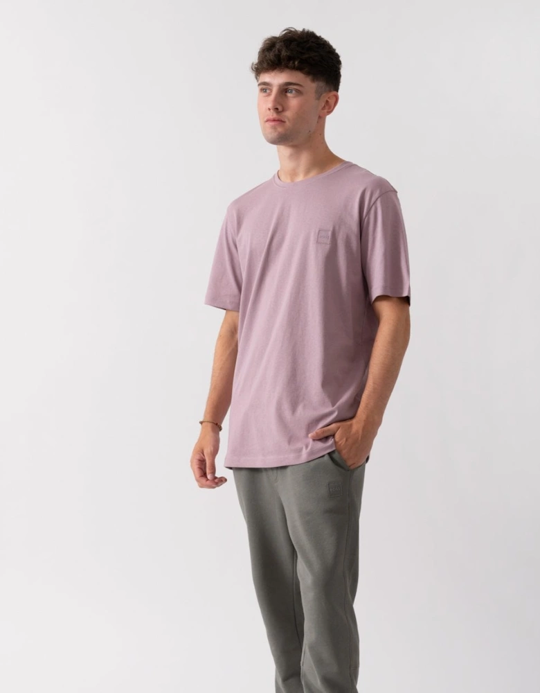 BOSS Orange Tales Mens Cotton-Jersey T-shirt With Logo Patch